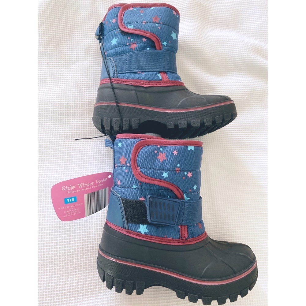 Lily & Dan Girls Winter Boots size 7 - 8 blue